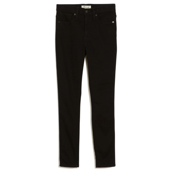 NWT Madewell 10" High-Rise Skinny Jeans in Black Frost, Size 29 - Picture 6 of 15